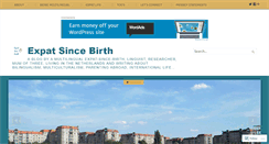 Desktop Screenshot of expatsincebirth.com